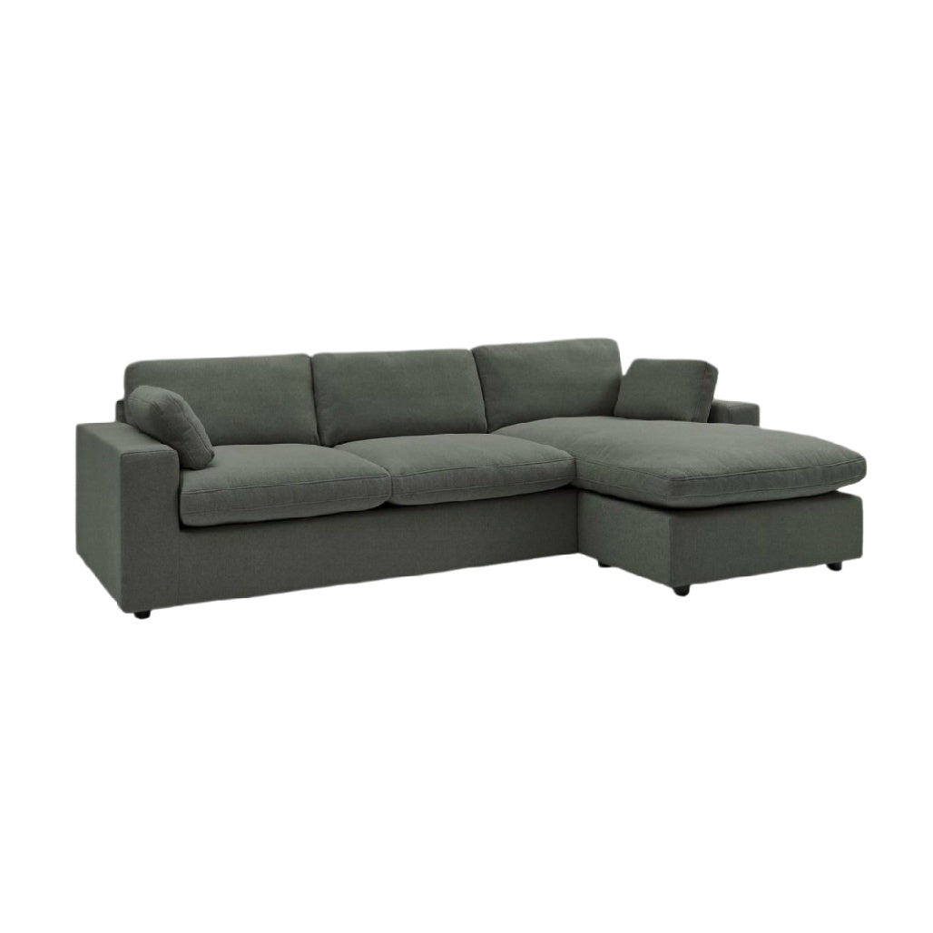 Canapé modulable pour salon en tissu - 230 x 90 x 85