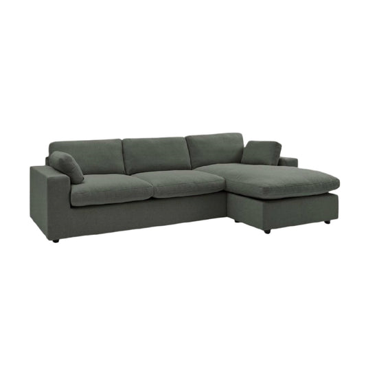 Canapé modulable pour salon en tissu - 230 x 90 x 85