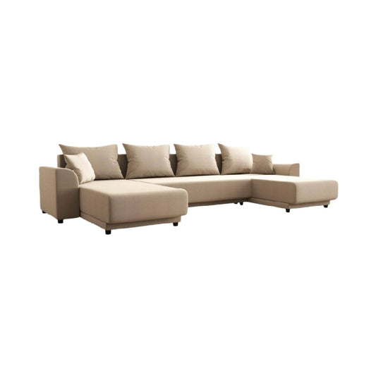 Canapé d'angle en tissu pour salon - 250 x 100 x 85